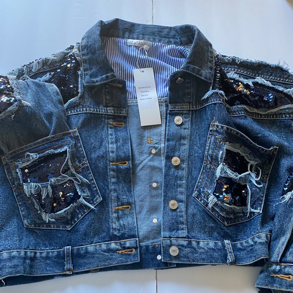 Nwt Sequence Jean Jacket